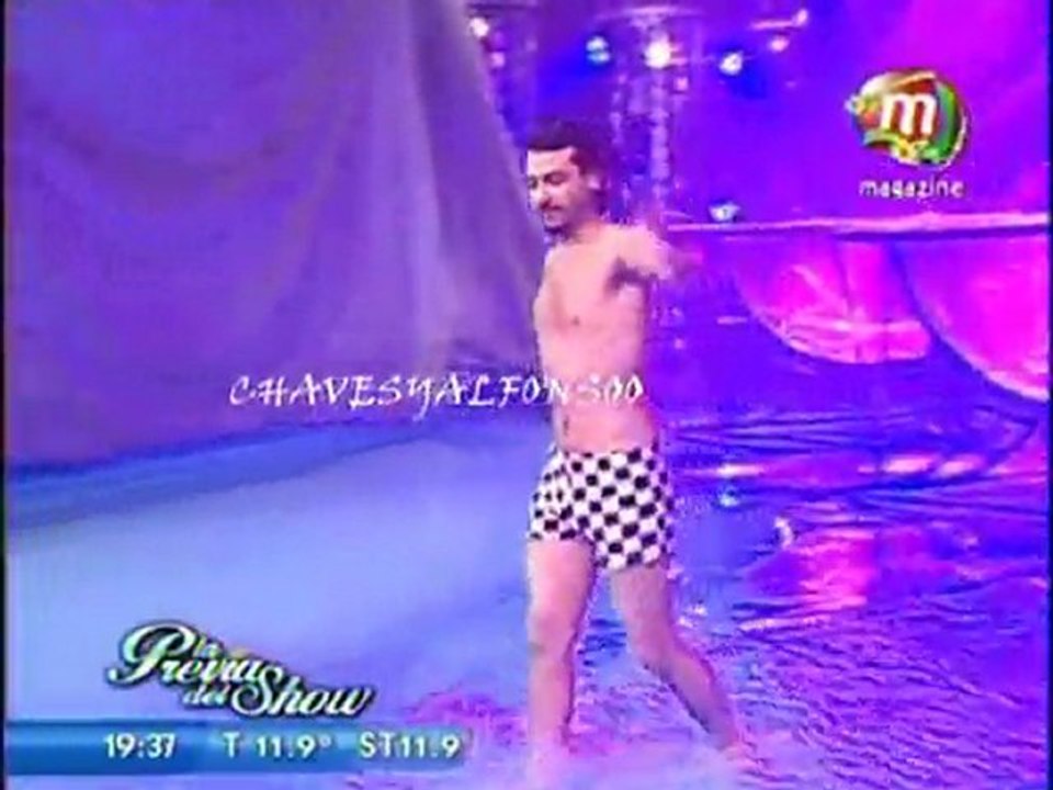 Pedro y Paula en La Previa del Show (ensayo Aquadance) - 20 de Septiembre