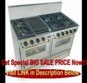 SPECIAL DISCOUNT 48 Pro-Style Natural Gas Range with 6 Sealed Ultra High-Low Burners 2.92 cu. ft. Convection Ovens Manual Clean and Double Sided Grill/Griddle Stainless Steel with Brass