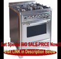 SPECIAL DISCOUNT Majestic Collection UM76DMPMX 30 Classic Freestanding Dual Fuel Range 5 Gas Burners 3 cu. ft. Primary Oven Capacity Warming/Storage Drawer Chrome Trim: Matte