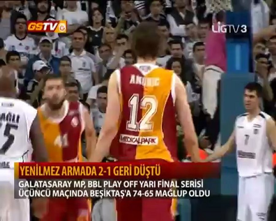 ERKEK BASKETBOL | Özet: Beşiktaş Milangaz 74 -- Galatasaray Medical Park 65