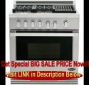 BEST PRICE Professional Series 36 Natural Gas Range With Grill 4 Burner Grease Management System High-Intensity Infrared Broiler Full Extension Telescopic Racking System & In Stainless