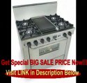 BEST PRICE 36 Pro-Style Dual-Fuel LP Gas Range with 4 Open Burners Vari-Flame Simmer on Front Burners 3.69 cu. ft. Convection Oven and Double Sided Grill/Griddle Stainless Steel with Brass