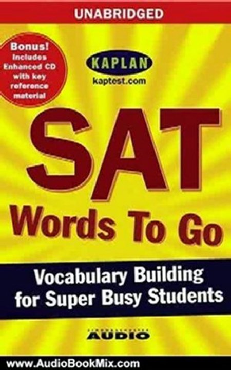 Audio Book Review: SAT Words to Go: Vocabulary Building for Super Busy Students by Kaplan (Author)