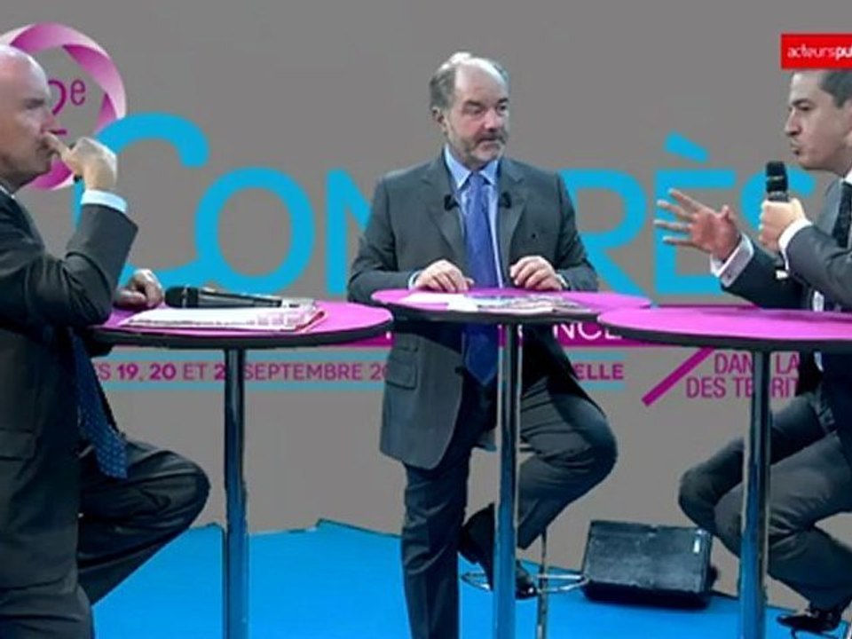 82e congrès de l'ADF : Dominique Bussereau, Président du conseil général de la Charente-Maritime et André Viola, Président du conseil général de l'Aude