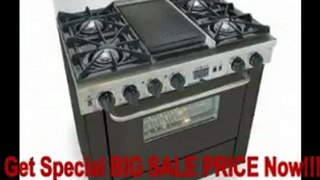 SPECIAL DISCOUNT 36 Pro-Style Dual-Fuel LP Gas Range with 4 Sealed Ultra High-Low Burners 3.69 cu. ft. Convection Oven Self-Cleaning and Double Sided Grill/Griddle