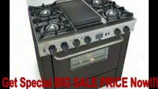 BEST BUY 36 Pro-Style Dual-Fuel LP Gas Range with 4 Sealed Ultra High-Low Burners 3.69 cu. ft. Convection Oven Self-Cleaning and Double Sided Grill/Griddle