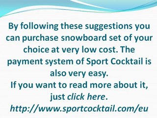 Choose best Snowboarding Shop