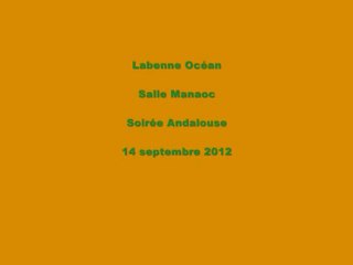 Labenne Salle Manaoc - Soirée Andalouse - 14 septembre 2012