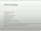 SEO Tutorial for Beginners - SEO On Page And Off Page Activities