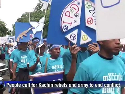 Hundreds join Myanmar peace rally