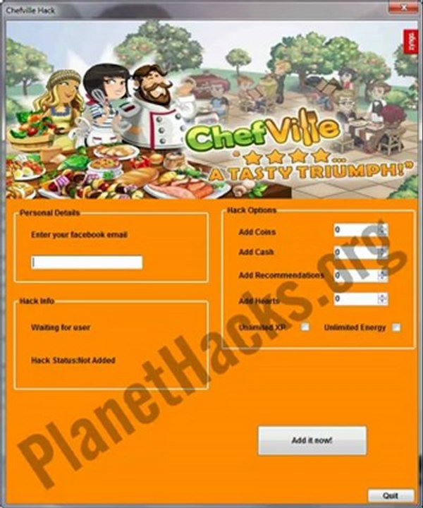 Zynga Chefville Hack