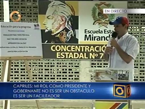 Capriles propone construir 900 preescolares, mil liceos y 40 universidades