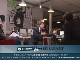 Montebourg en direct de Mediapart : Pulvar, Pigasse et lui