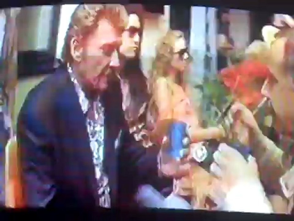 benoit poelvoorde fabrice luchini johnny hallayday podium !