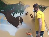 Fresque murale en graffiti : la technique