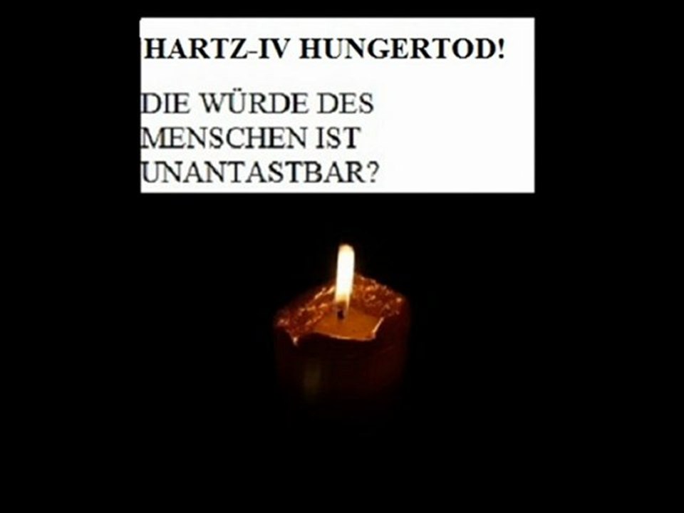 HARTZ-IV HUNGERTOD!