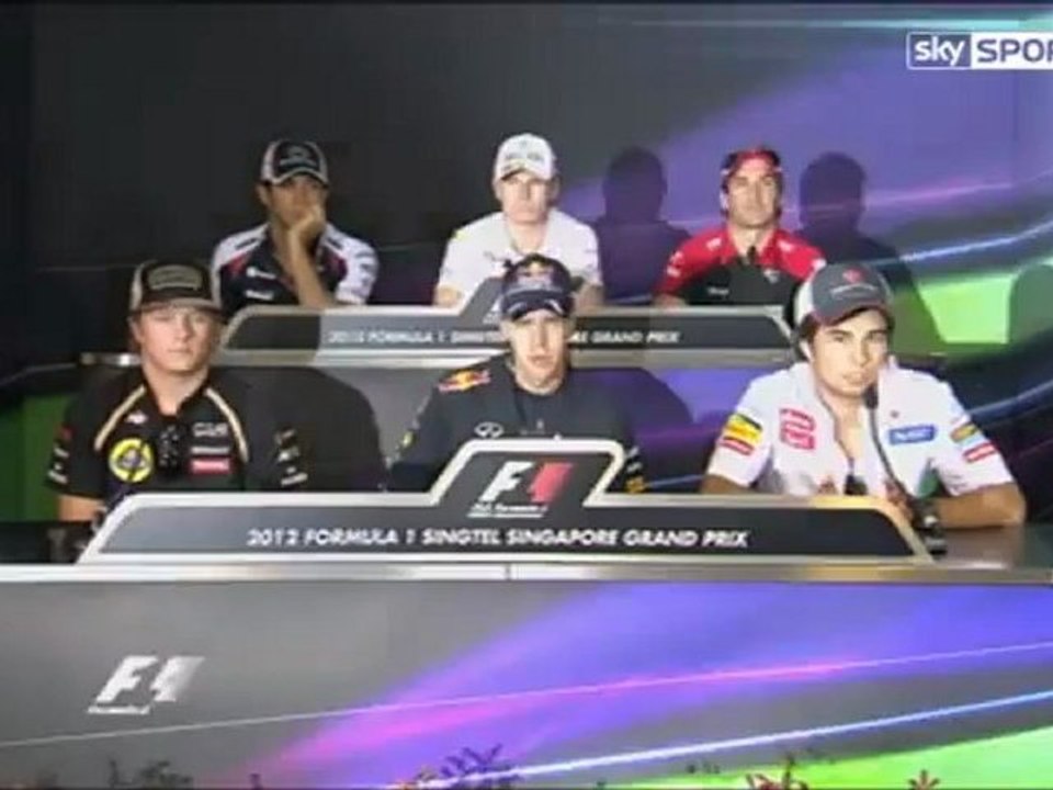 Singapur 2012 Thursday Drivers Press Conference