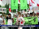 Japon : première manifestation antichinoise à Tokyo