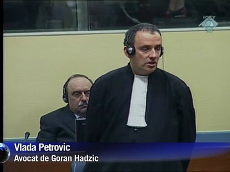 Hadzic se niega a declararse culpable