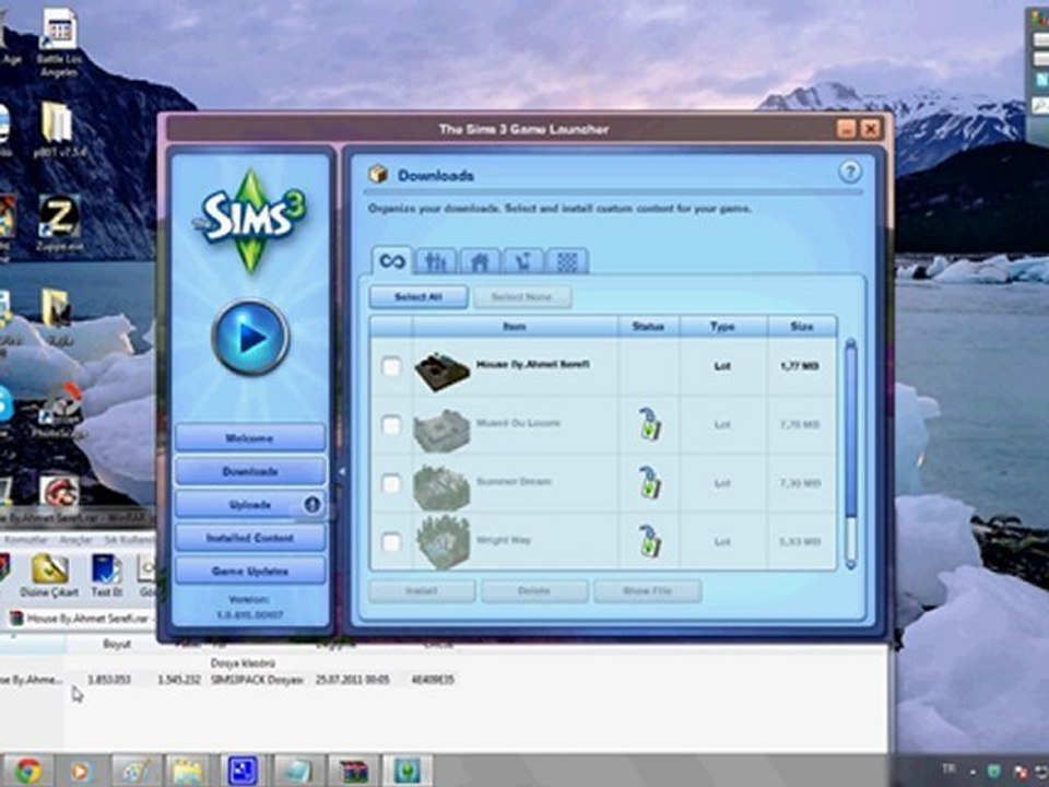 Sims3 oyuna evi ekleme