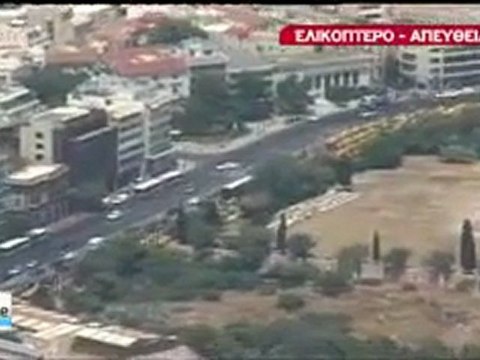 Παρέλυσε το κέντρο της Αθήνας από τα ταξί (18/7/2011)