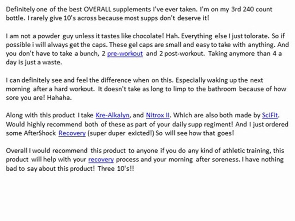 Sci-Fit Gluta-Lyn 1500 Reviews