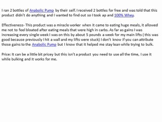 USP Labs Anabolic Pump Reviews