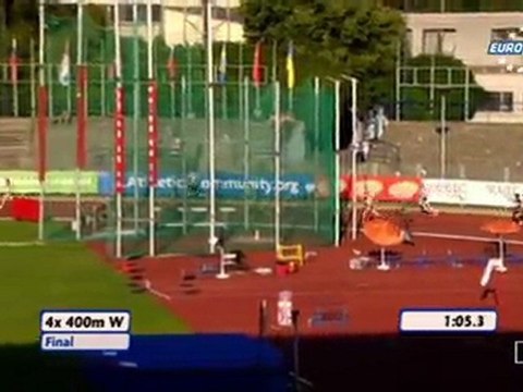 4x400m Relay Women Final European Athletics U23 Championships Ostrava 2011 - wwwMIR-La.com