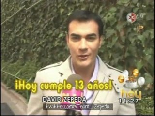 David Zepeda @davidzepeda1 felicita al programa Hoy por su aniversario