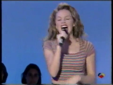 Kylie Minogue. performing Better the Devil You Know for elite people