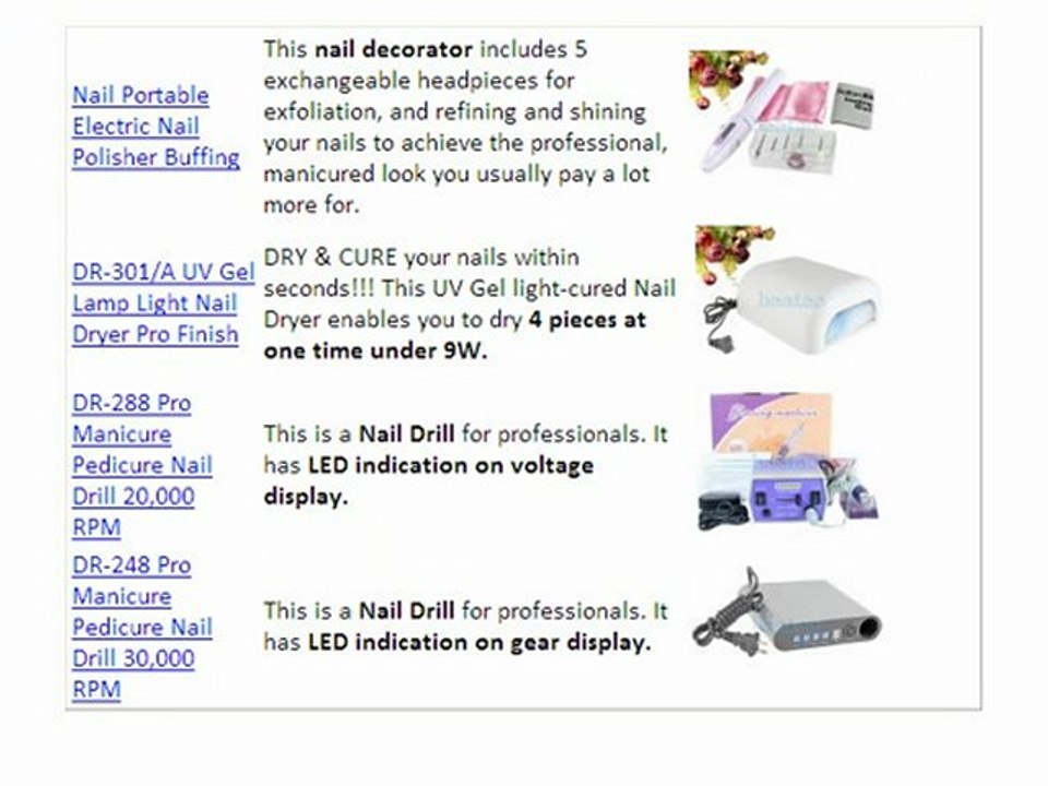 What Kinds of Nail Accessories You Can Buy from HooToo.com