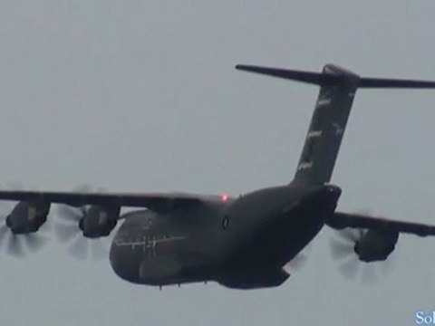Airbus A400M First Highspeed Fly-By (Air Display Demonstration World Premiere) at Antaturk Air Show