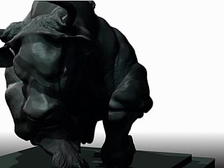 ZBrush 4 - Herens Bull - Timelapse Modeling and Polypainting - Dethan