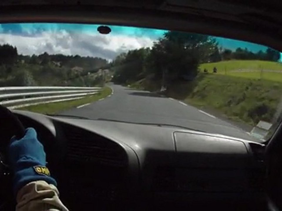 Course de côte de Dunières 2011 caméra embarquée Vincent Savary