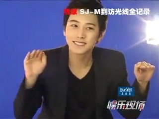 110222 Behind the scene of filming with Super Junior-M - Sungmin version