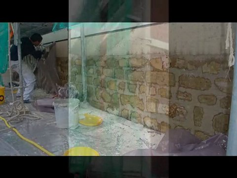 Ravalement d'un pignon de bâtiment par isolation thermique extérieure réalisé par l'entreprise inter-facades.