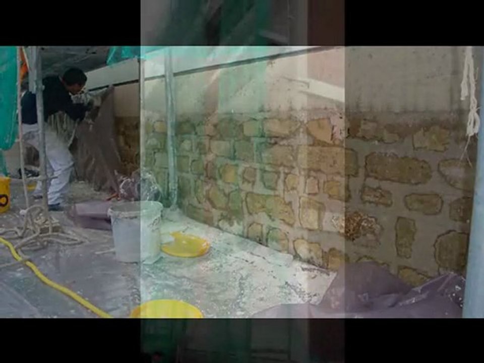 Ravalement d'un pignon de bâtiment par isolation thermique extérieure réalisé par l'entreprise inter-facades.