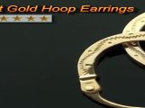 9ct Gold Hoop  Earrings. Made in Italy