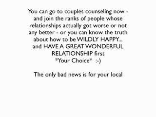 Marriage Counseling Las Vegas,  WARNING!!