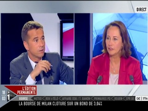 S.Royal invitée d'Itélé - Il faut rendre publique le nom des banques et des fonds de pensions qui ont spéculé sur la dette grecque