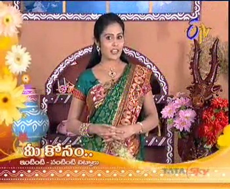 Etv Abhiruchi-Pindi Vantalu,Urinche Vanta,Good food,Sweet Snacks - 01
