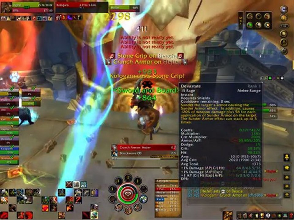 [WOTLK] Ulduar - Kologarn wipe