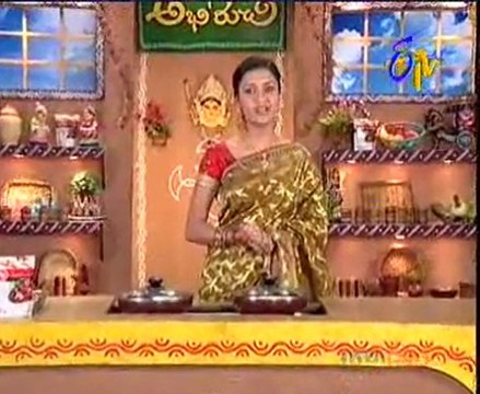 Abhiruchi - Recipes - Senaga Pappu Rice, Tomato Appalu & Ragi Sankati Menti Pulusu - 04