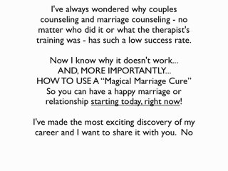 Marriage Counseling Portland,  WARNING!!