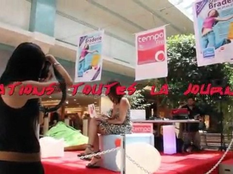 Shooting d'Emeline lors de la grande braderie à la galerie commerçante Bonne Source