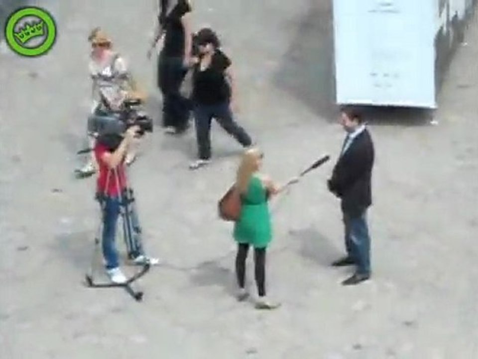 Polnischen Reporter Mobbing