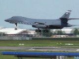 USAF B-1B Lancer Landing at Antaturk Air Show 2011 (full HD)