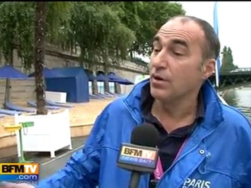 Coup d’envoi de Paris Plages sous la pluie