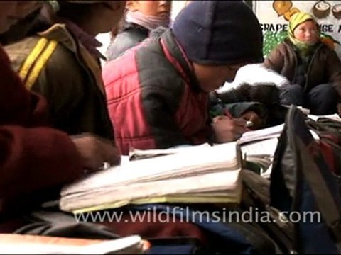 Save the Snow Leopards school student campaign in Ladakh