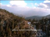 Chopper flight from Pinjore to Manali